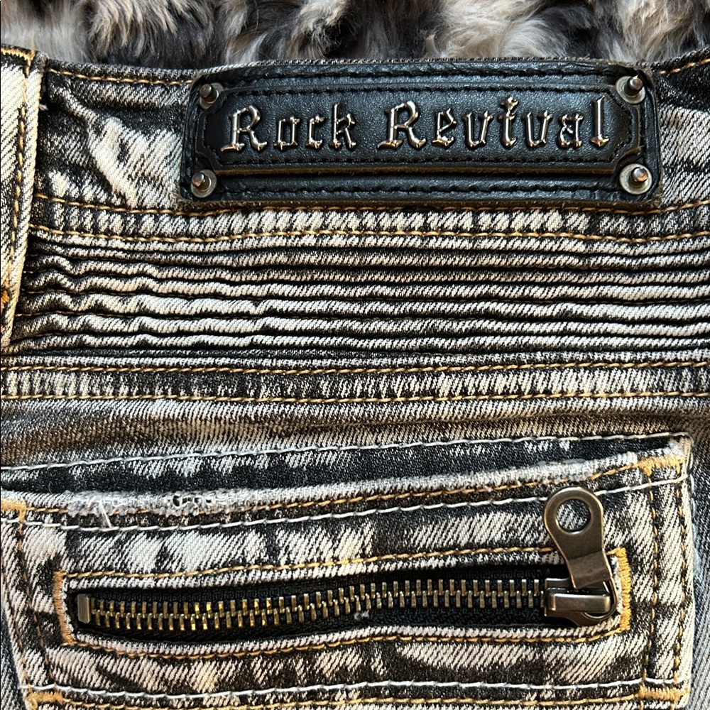 Rock revival Moto shorts NWT TAG SIZE 30 - Picture 5 of 16